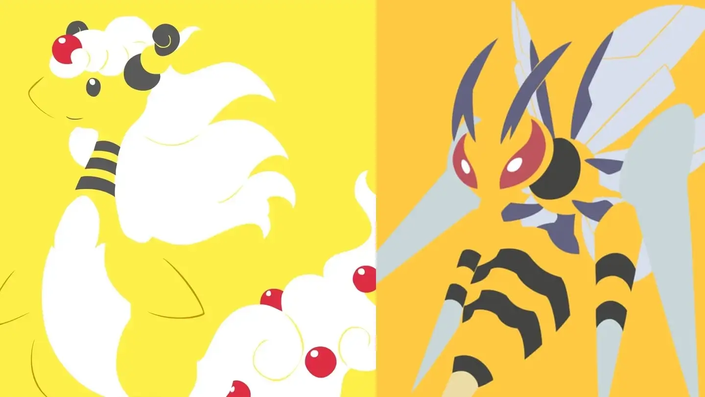 Mega Beedrill en Mega Ampharos in Mega Raids